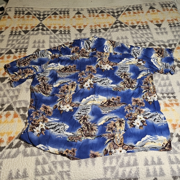 Vintage Hilo Hattie's Floral and Island Aloha Shirt MADE IN HAWAII 4XL - Picture 4 of 6